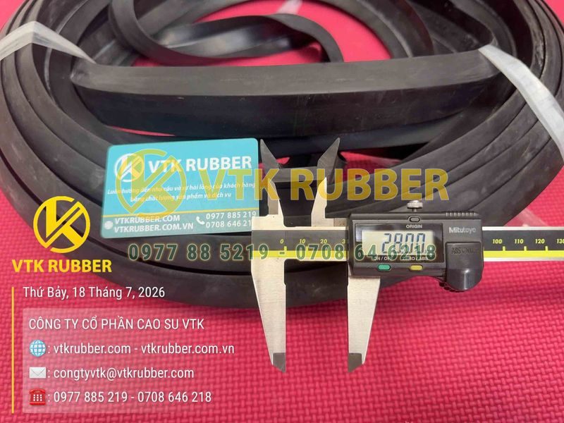 Ron cao su NBR chữ U 40x19x6