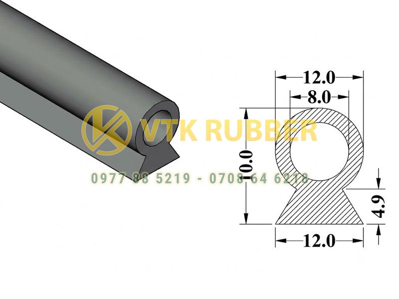 Xưởng sản xuất gioăng ống silicon chữ D Thừa Thiên - Huế