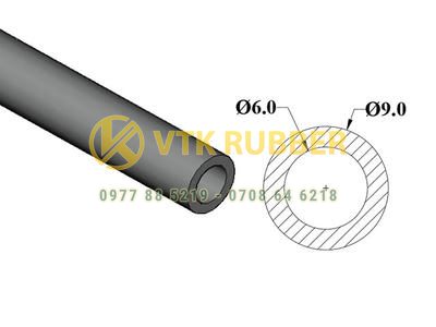 Mua ống ron tròn silicon phi 6x9 ở Hải Dương