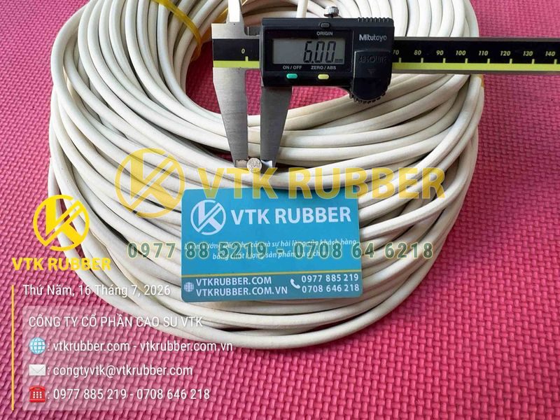 Ron cao su xốp tròn theo kích thước, gia công chính xác theo mẫu