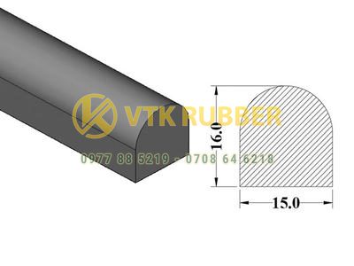 Cơ sở gioăng silicon màu trắng, đỏ chữ D ở Bến Tre