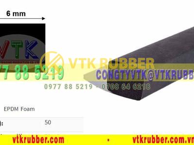 Ron cao su xốp chữ nhật 5x10mm