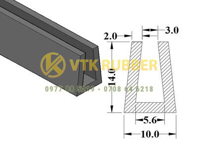 Nơi bán gioăng silicone trắng chữ U chịu nhiệt ở Lâm Đồng