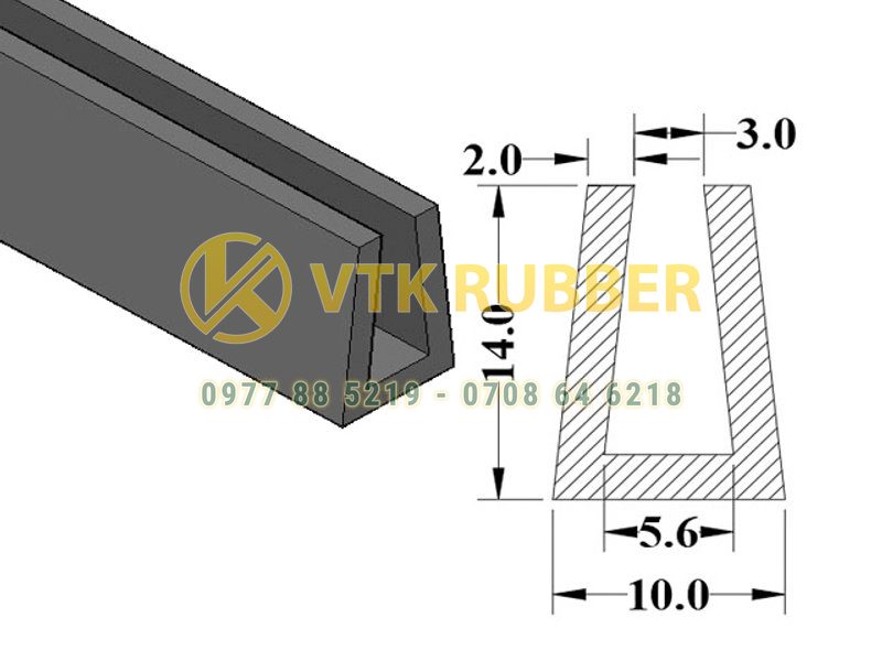 Nơi bán gioăng silicone trắng chữ U chịu nhiệt ở Lâm Đồng
