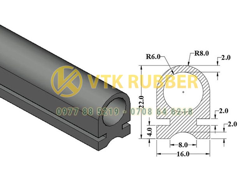 Nơi sản xuất gioăng silicon chữ D ở Hưng Yên