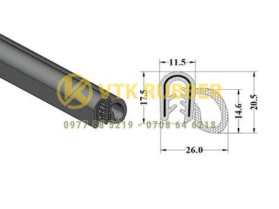 Xưởng sản xuất gioăng cao su xốp bọc kẽm ở Đà Nẵng
