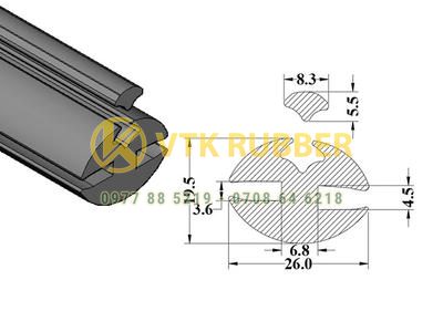 Gioăng cao su cửa kính chữ H ở Gia Lai