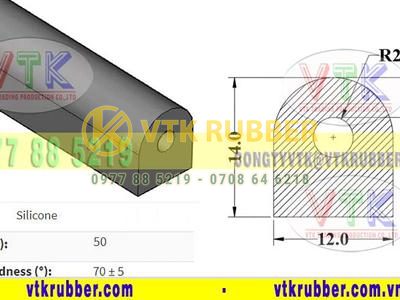 Gia công gioăng ống silicon chịu nhiệt chữ D Bình Phước