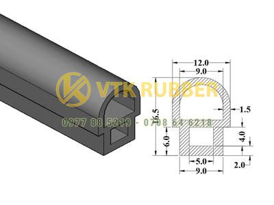 Cung cấp gioăng silicon kỹ thuật chữ D màu trắng, đỏ ở Lâm Đồng