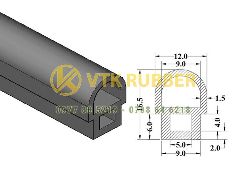 Cung cấp gioăng silicon kỹ thuật chữ D màu trắng, đỏ ở Lâm Đồng
