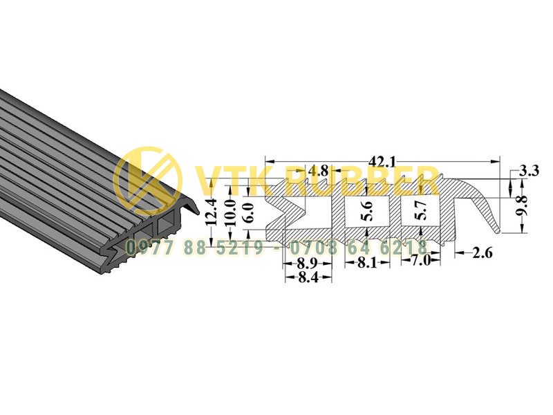 Đệm cao su chữ Z chống va chạm ở Vĩnh Long