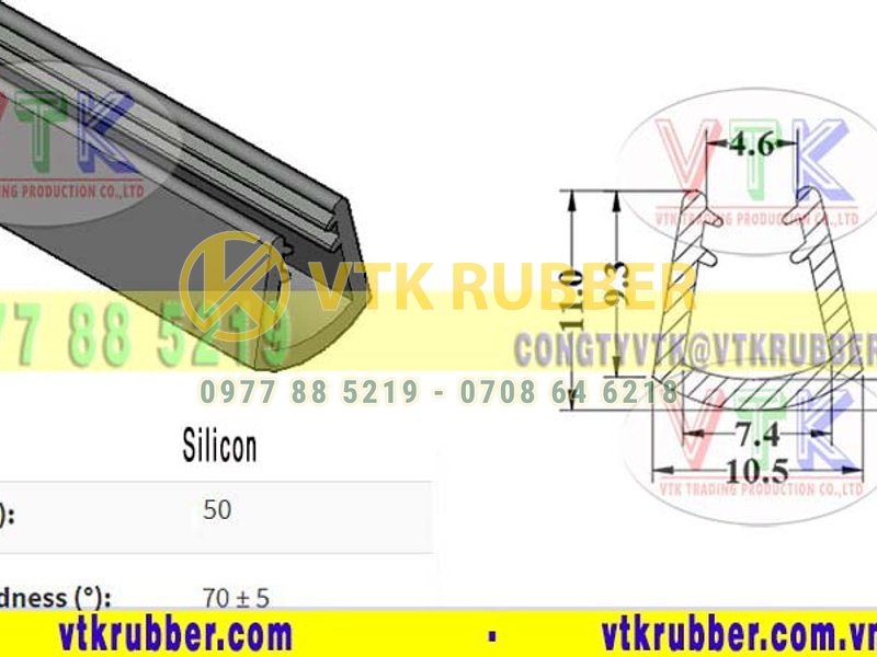 Sản xuất gioăng silicon chữ U ở Lào Cai