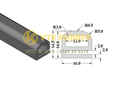 Báo giá gioăng silicon trắng, đen, đỏ chữ E ở Hậu Giang