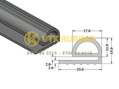 Xưởng sản xuất gioăng silicone chữ E cho tủ cơm ở Bắc Ninh