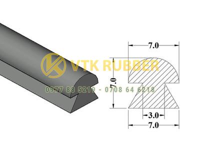 Nhà máy gioăng silicon chữ D lưng tròn ở Thái Bình