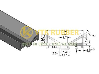 Báo giá gioăng cao su EPDM chữ K ở Bình Phước