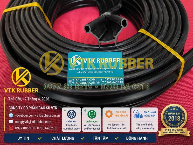 Ron cao su EPDM kho lạnh chữ U 35x47x5
