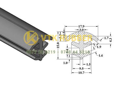 Gia công gioăng siicon chịu nhiệt độ cao chữ T ở Bình Thuận