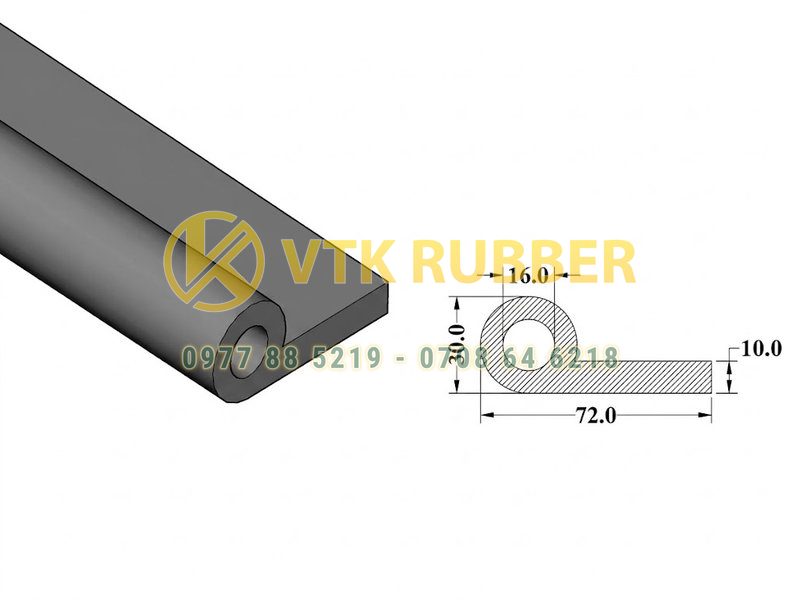 Cơ sở cung cấp gioăng silicon trắng chữ P ở Ninh Thuận