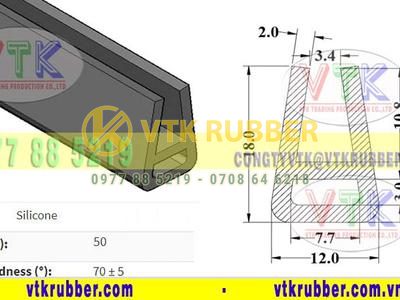 Công ty sản xuất gioăng nẹp cửa chữ V bằng silicon Tây Ninh