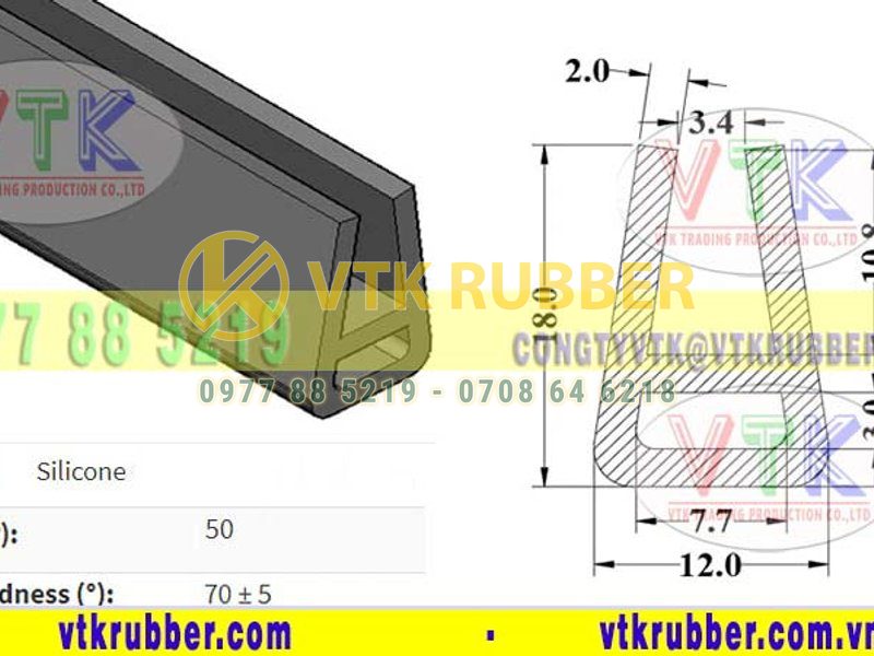 Công ty sản xuất gioăng nẹp cửa chữ V bằng silicon Tây Ninh
