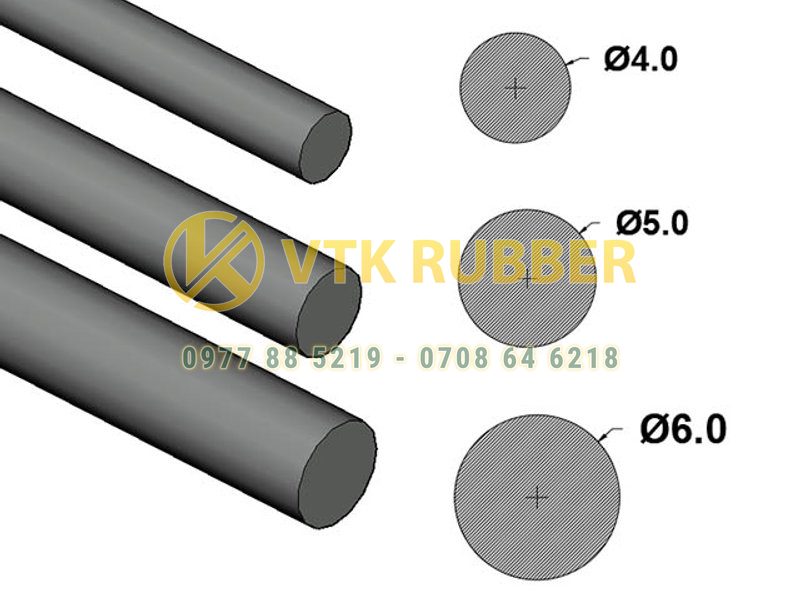 Dây ron cao su chịu dầu phi 6mm
