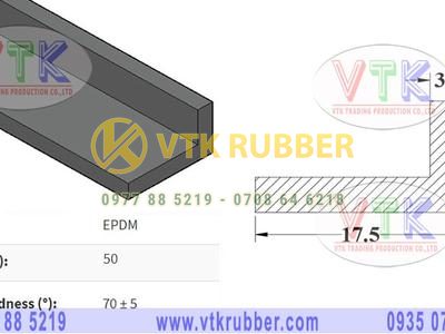 Ron cách âm cửa cao su chữ L ở Thái Bình