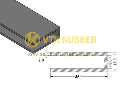 Giá gioăng silicon chữ U màu trắng ở Phú Thọ