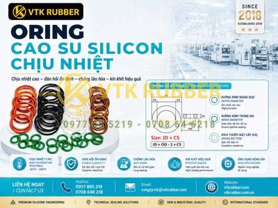 Oring silicon chịu nhiệt tại Hồ Chí Minh giá tốt