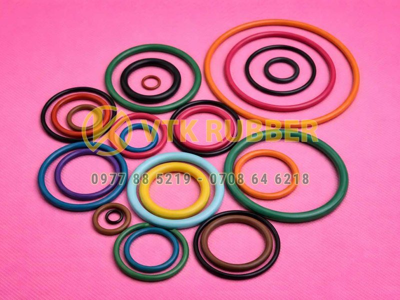 Oring tròn chịu nhiệt, chịu dầu – đa vật liệu Viton, NBR, EPDM, Silicon theo yêu cầu