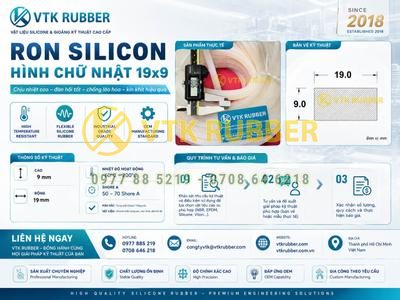 Ron silicon hình chữ nhật 9x19 chịu nhiệt ở Cần Thơ