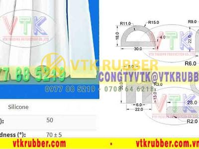 Ống silicone trắng trong cho y tế, thực phẩm