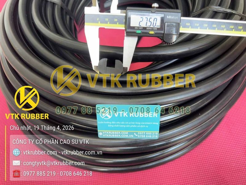 Ron cao su EPDM chữ U 27.5x17.5x10