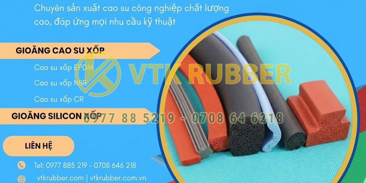 Kỹ thuật gia công gioăng cao su và xốp đàn hồi theo tiêu chuẩn chính xác