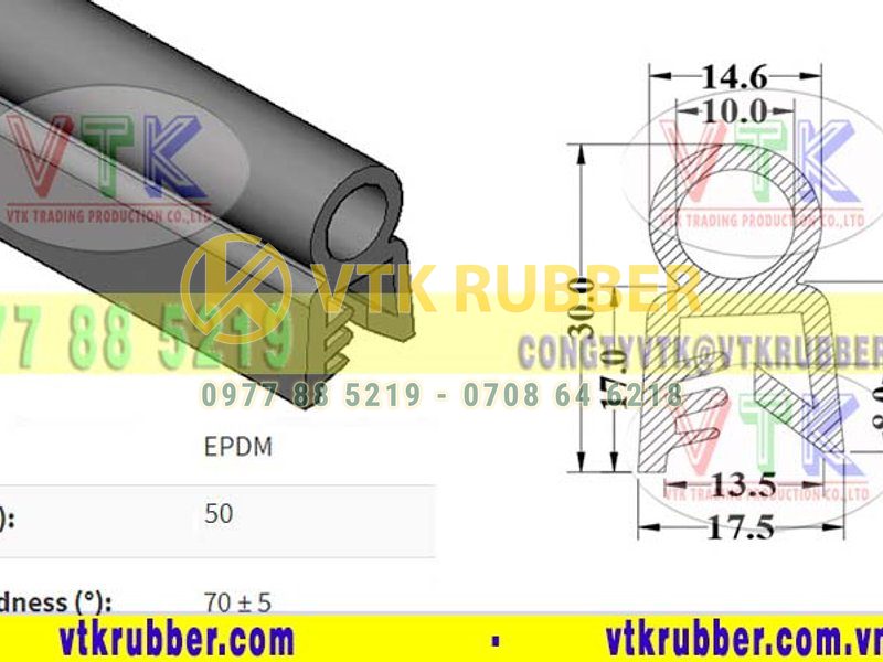 Địa chỉ bán gioăng cao su chữ U ở Bình Phước