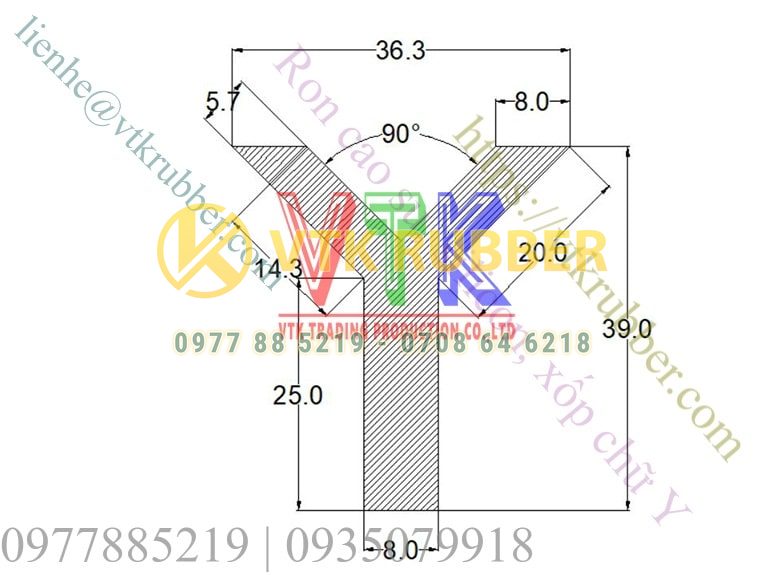 ban ve ky thuat ron nep cao su silicon xop chu Y 04 min