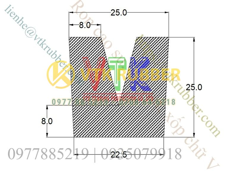 ban ve ky thuat ron nep cao su silicon xop chu V 05 min
