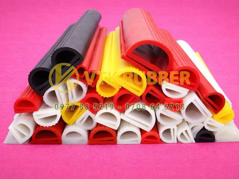 Gioăng silicon cao su đỏ chịu nhiệt chữ E cho tủ hấp – Làm kín, chống rò hơi hiệu quả