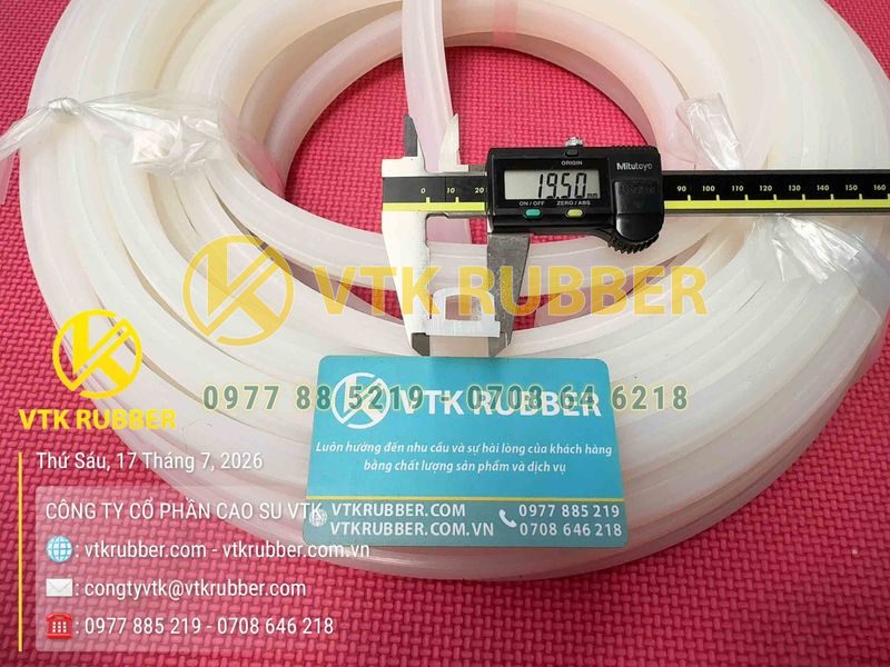 Ron silicon chữ D báo giá tận xưởng, gia công theo kích thước