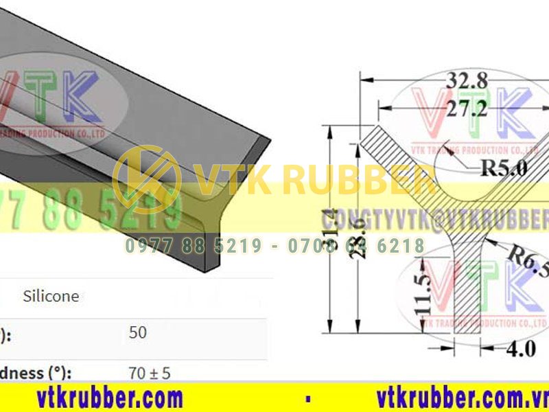 Nơi bán gioăng silicon đỏ chịu nhiệt chữ Y Đồng Nai