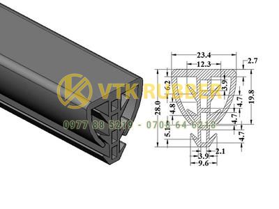 Gioăng cao su chữ T chịu nhiệt ở Long An