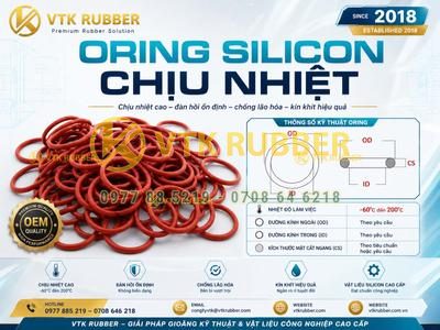 Oring silicon chịu nhiệt tại Quảng Ngãi chất lượng cao