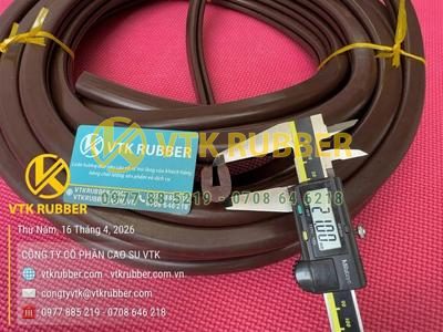 Các loại ron cao su màu nâu chữ U phổ biến và hướng dẫn chọn kích thước rãnh