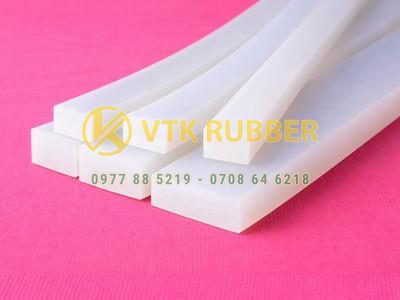 Ron silicon trắng chữ nhật đàn hồi tốt, độ kín ổn định