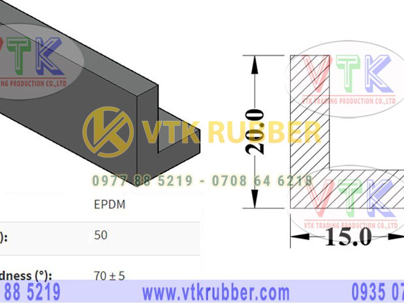 Mua ron cao su chữ L ở Vĩnh Phúc