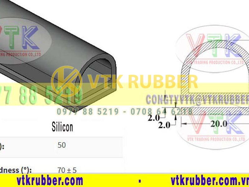 Cơ sở cung cấp gioăng silicon chữ E nồi cơm, nồi hấp Nghệ An
