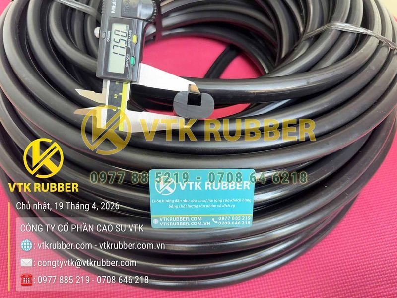 Ron cao su EPDM chữ U 27.5x17.5x10