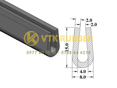 Báo giá ron cao su đặc chữ U chịu nhiệt tốt tại Hà Nội
