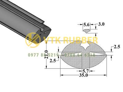 Nơi sản xuất gioăng silicon xanh chịu nhiệt chữ H Tây Ninh