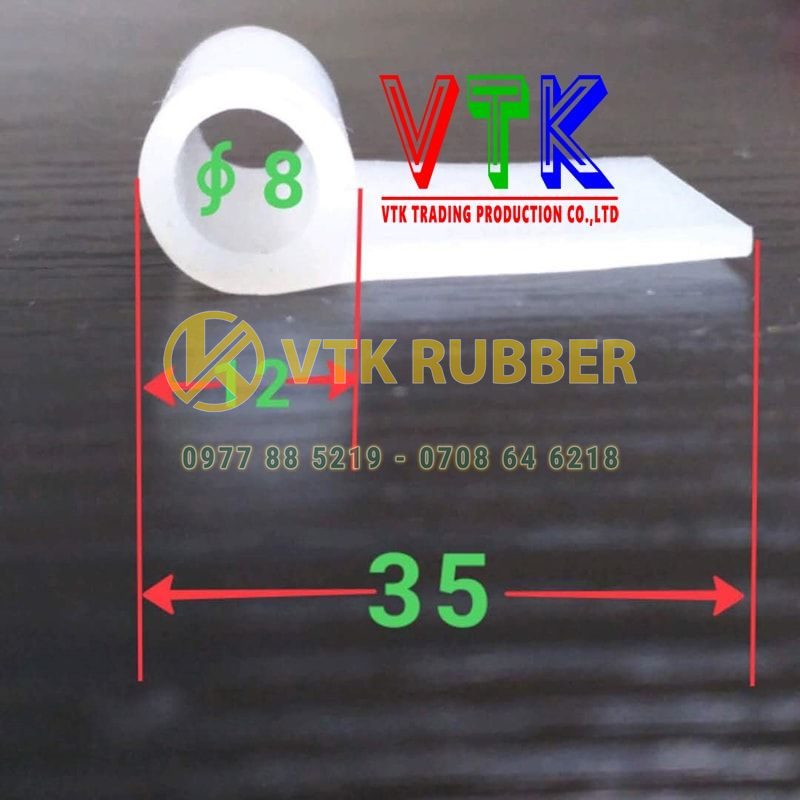Ron silicon chữ P 35x12x2